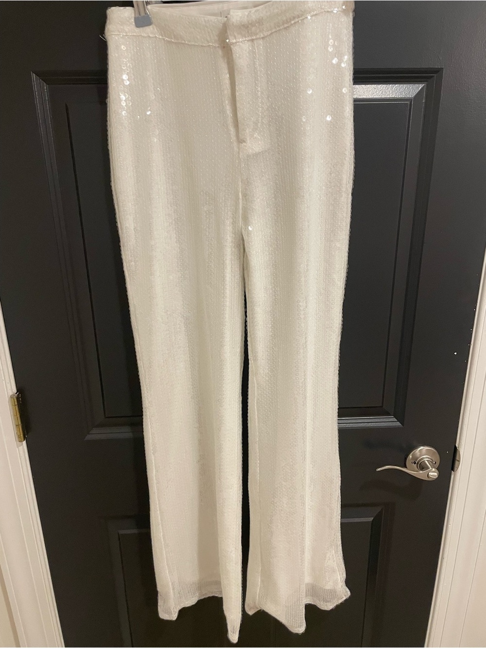 Superdown Avia pant white sequin pants